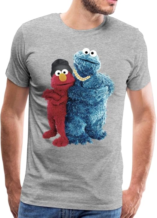 Sesamstraße Gangster Krümelmonster & Elmo Männer Premium TShirt