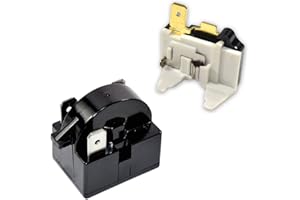 HQRP Compressor 4.7 Ohm 3-Pin PTC Starter/Start Relay and Overload Kit Compatible with Mini Fridges, Compact Refrigerators, Beverage & Wine/Beer Coolers, Deep Freezers, Beer/Wine Refrigerators