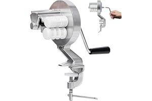 Cavatelli Maker Tool Set - 27x1x11cm Portable Manual Macaroni Maker, Ergonomic Hand Crank Pasta Pressing Machine, Easy-to-Use