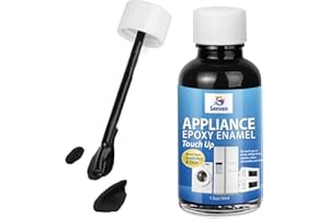SENVEN Appliance Paint Black Appliance Touch Up Paint Enamel High-Gloss Black Touch Up Paint Pen Scratch Repair for Appliances Refrigerators Metal Surfaces Dishwasher Dryer Microwave Washers 1.5oz