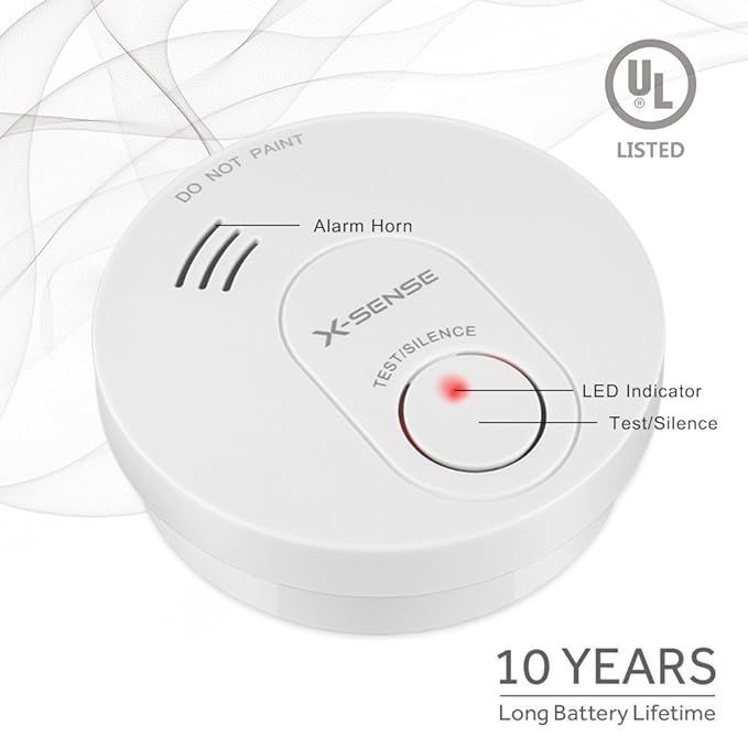 Amazon.com: X-Sense Smoke Detector and Fire Alarm ...