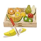 Melissa & Doug Cutting Fruit Set - Wooden Play Food Kitchen Accessory
