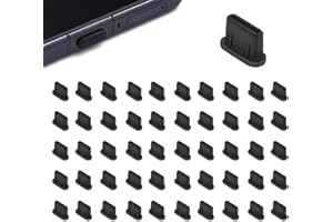 ABVSDU 50 PCS USB C Dust Plug, Silicone Type C Dust Plug, USB C Plug Cover, USB C Cover Cap for iPhone 15 16 Pro Max, Samsung Galaxy Google Pixel