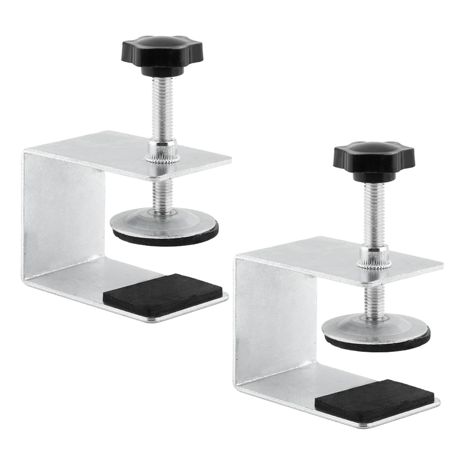 Photo 1 of 2/4PCS Drawer Front Installation Clamps, Heavy-Duty C-Clamps with Non-Slip Silicone Protect Pad, Adjustable Cabinet Hardware Jig Tool for Woodworking, Drawer Panel & Desk Mounting(2PCS)