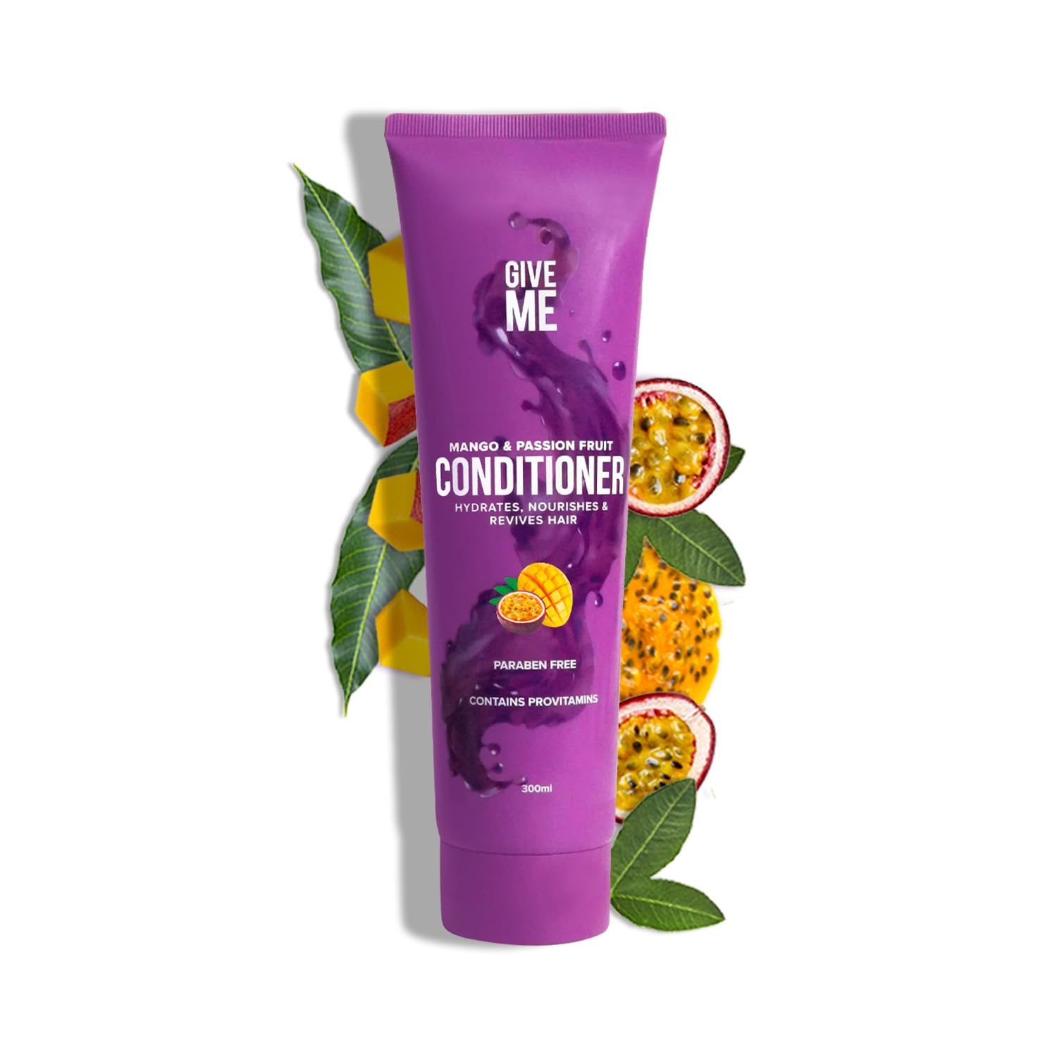 Give Me Cosmetics Conditioner for Hair, Cleanses & Strengthens, with Mango & Passion Fruit, plus Betaine Provitamins B5, For Dry Damaged, Paraben Free