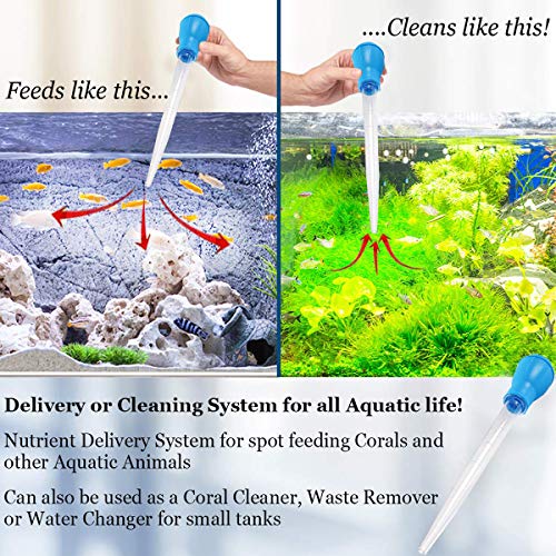 Coral Feeder SPS HPS Feeder, Long Acrylic Marine Fish and Reef Coral