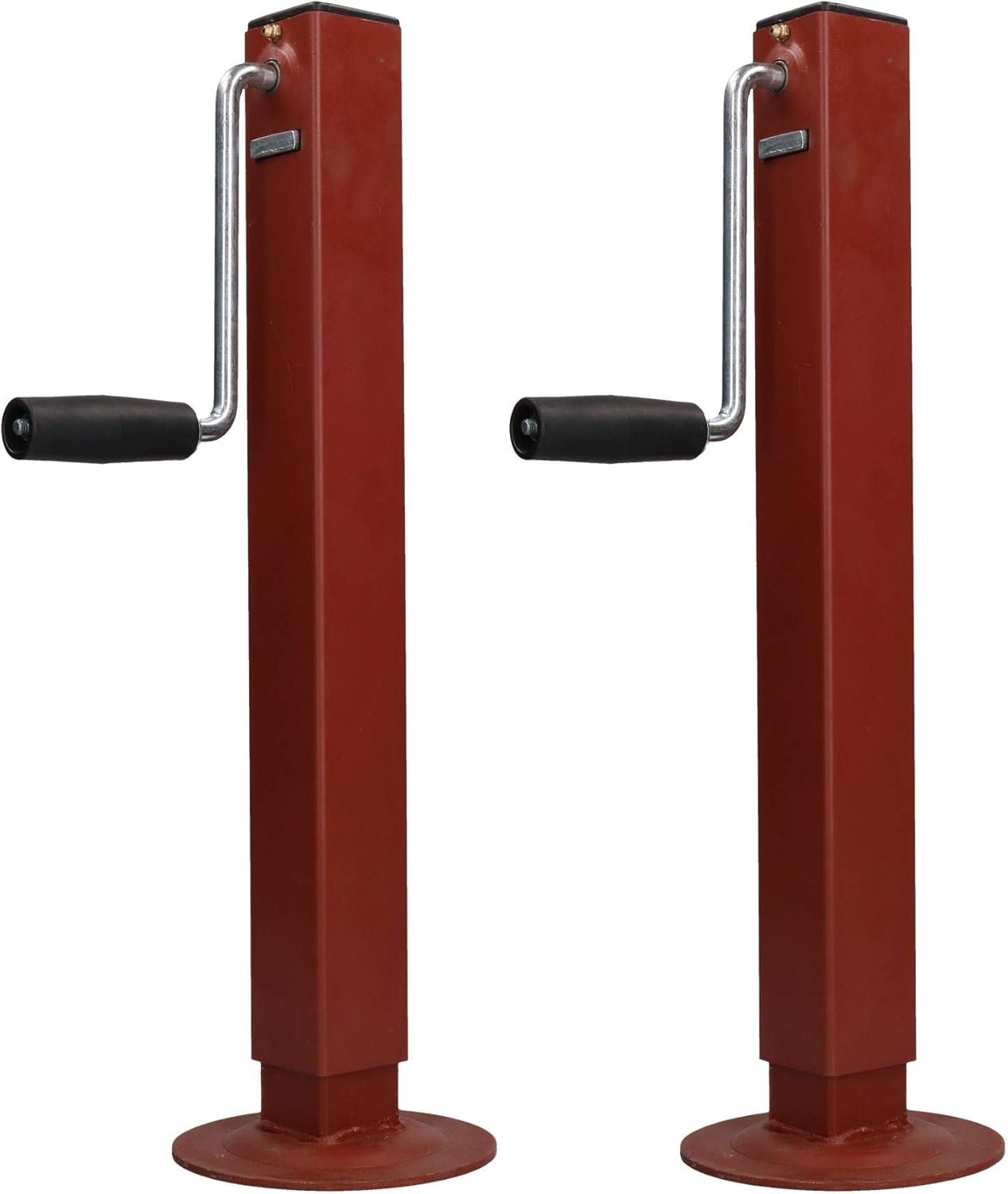 AB Tools Pair Telescopic Screw Jack Prop Stand Trailer Drop Stand Level