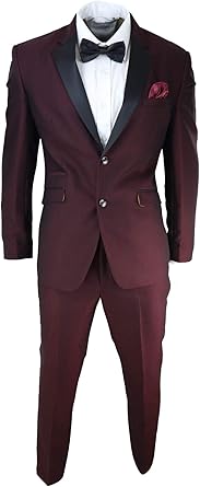 Costume homme bordeaux et noir Clearance