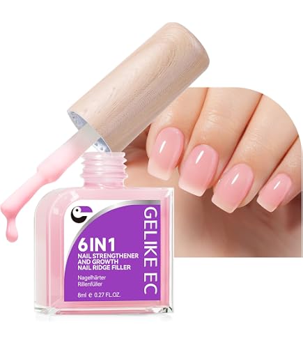 Amazon.com : Gelike EC Nail Growth Strengthener for Woman: Nude