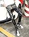 Moonwalk Men's Faux PU Leather Skinny Slim Fit Straight Leg Metallic Biker Pants Black