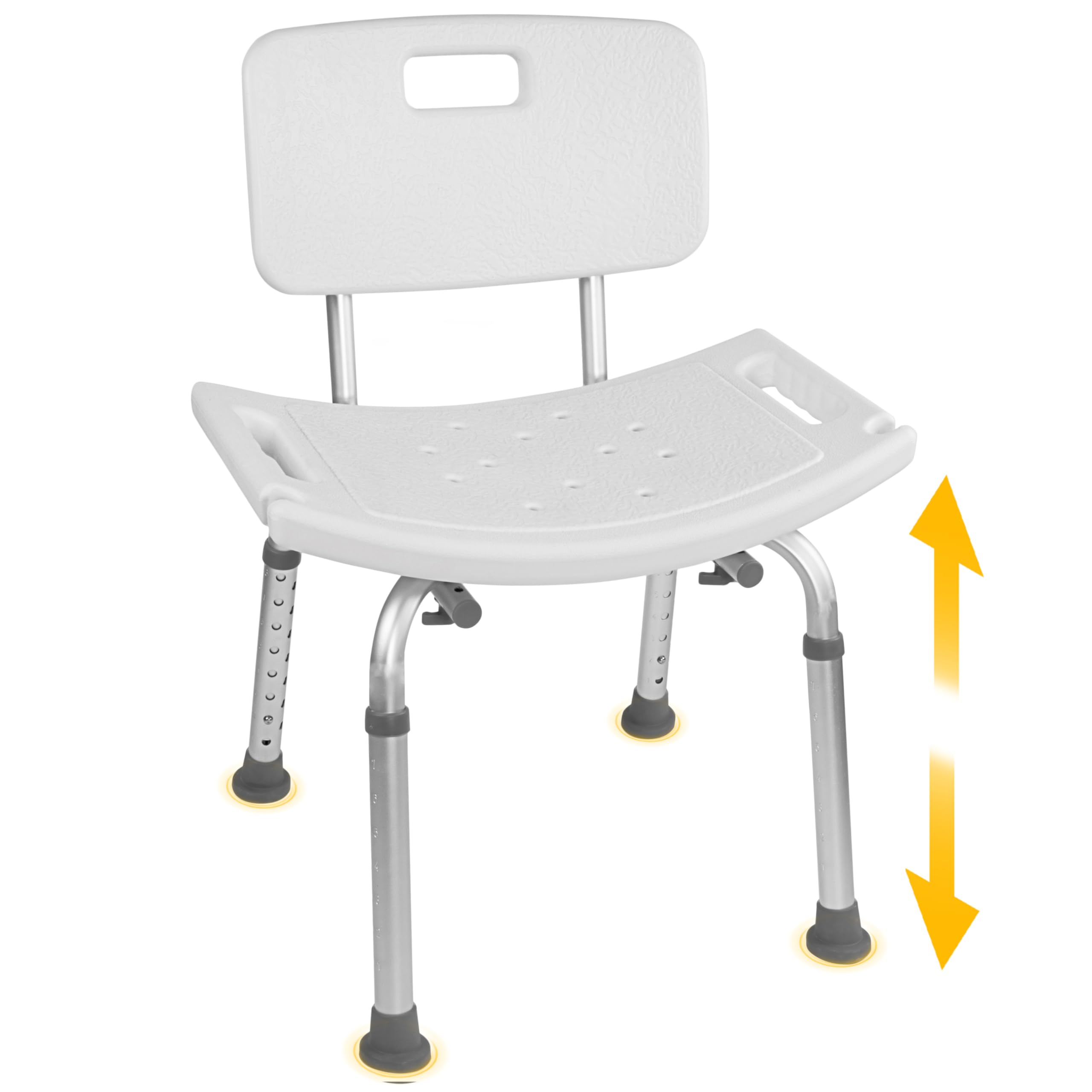 Photo 1 of FSA/HSA Eligible, Vaunn Tool-Free Assembly Adjustable Shower Chair Spa Bathtub Seat Bench with Removable Back