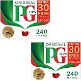 PG Tips Black Tea Original Tea Bags - 240 Count (2-PACK)