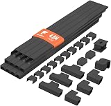 shinfly 4.8m Black Cable Trunking 15x10mm Self Adhesive Kit