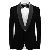 Rogers & Morris Velvet Tuxedo Jacket for Men Solid Shawl Lapel Terciopelo Chaqueta de Esmoquin