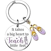 Wrpixe Dance Teacher Appreciation Gifts Teacher Keychain Dance Gifts for Women Female Dancer Gift for Teachers from Students Christmas Presents for Her Dancer Accessories
