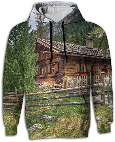 Frouren Cabin Forest dwelling Hdr Men Hoodie Medium