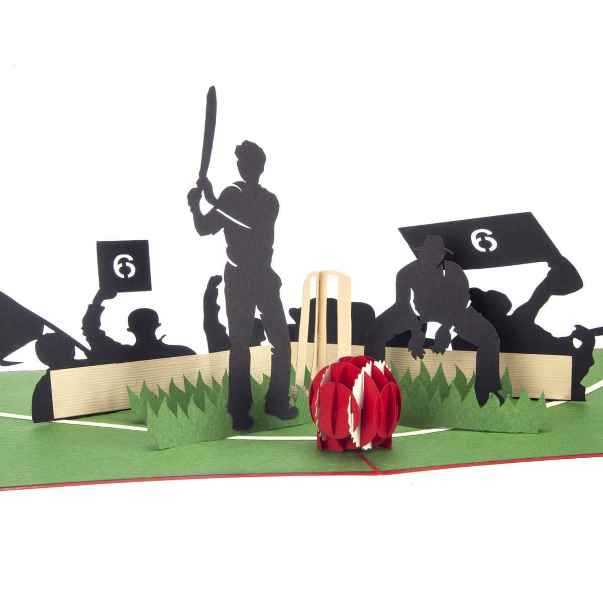 Cardology - Cricket Pop Up Card | 3D Birthday Gift For Him, Fathers Day Greetings