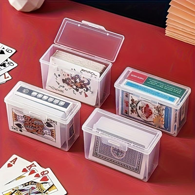 Photo 1 of 1pcs Playing Card Storage Box-Suitable for Card Games, Business Cards Household Storage -Bedroom, Desk, Dresser Organizer