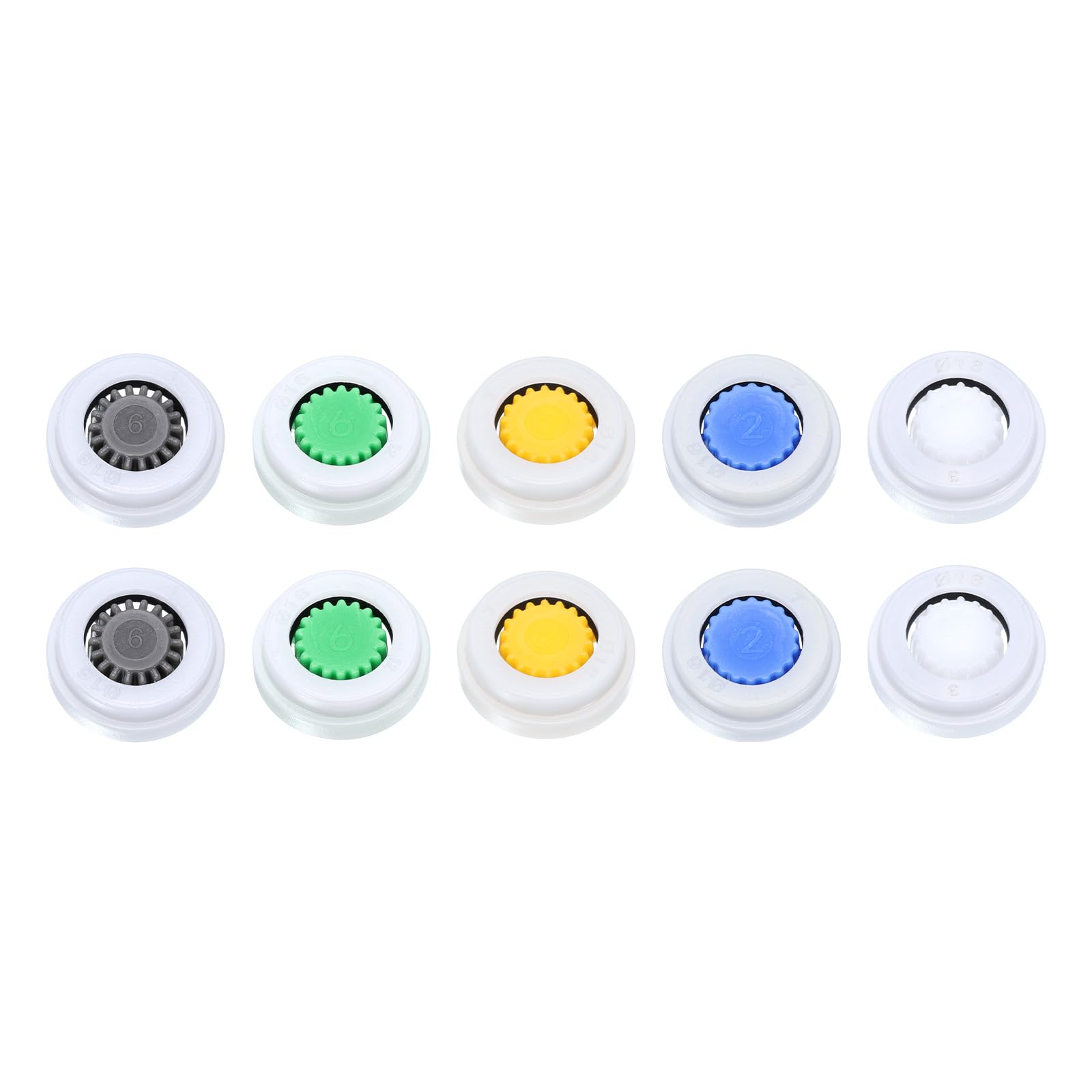 Photo 1 of uxcell Shower Flow Reducer Limiter Set, Water Flow Saver Adapter Set, gpm 1.5/1.8/2.0/2.5/3.0 Shower Limiter