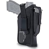 MCCC Outside The Waistband Belt Holster for Full-Size Handguns with Light or Laser, Right or Left Hand Concealed Carry Airsof