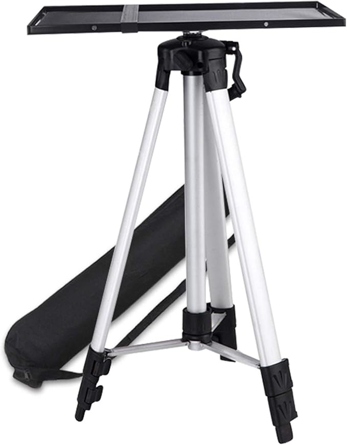 Universal Projector Mount Universal Floor Stand Black Adjustable Height