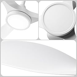Roomratv Ceiling Fans with Lights,Large Airflow