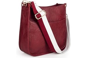 Viva Terry Vegan Leather Crossbody Fashion Shoulder Bag Purse with Adjustable Strap