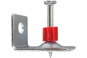 FVSCM Powder Actuated Fasteners .300 Pins with accessory, 100pcs/pack (90° Angle Clip, 1-1/4")