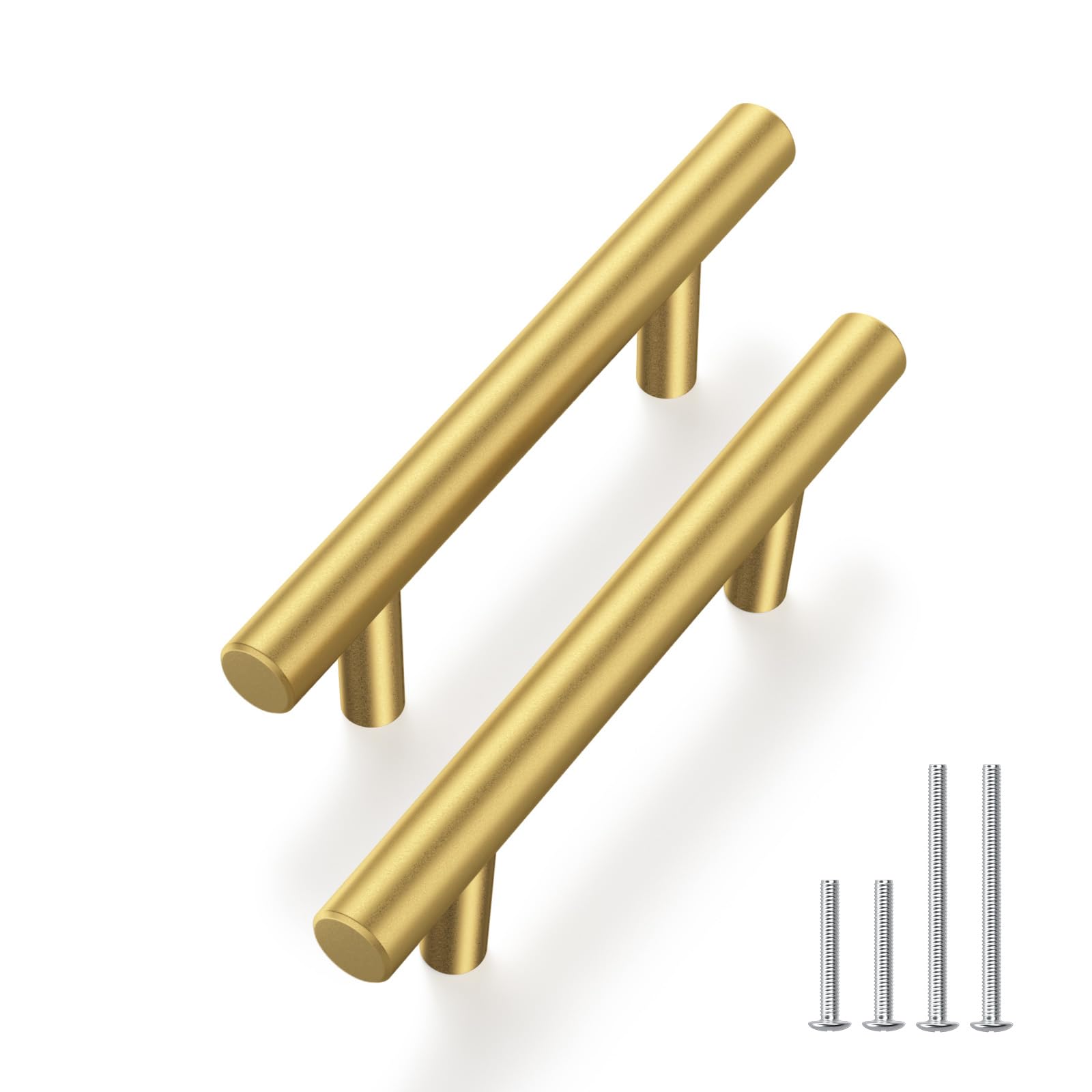 Photo 1 of Haliwu 30 Pack Cabinet Handles Brass Gold Cabinet Pulls 3 Inch Hole Center Drawer Pulls Modern Bar Dresser Handles for Bathroom Kitchen Bedroom