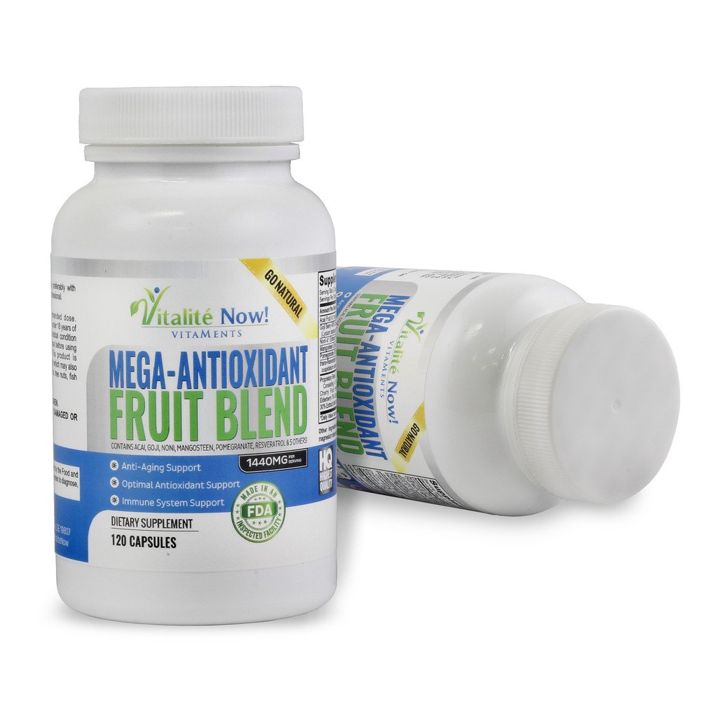Mega Super Fruit Best Antioxidant Supplement Acai Resveratrol