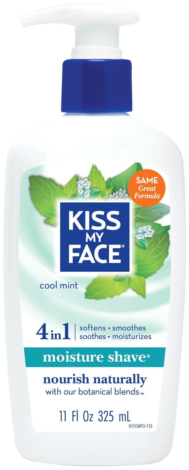 Kiss My Face Moisture Shave Shaving Cream, Pomegranate Grapefruit Shaving Soap, 11