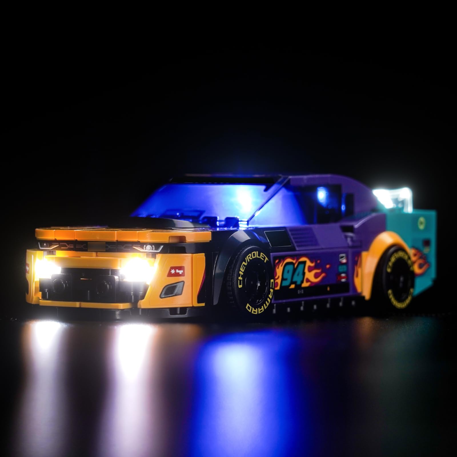 Light Kit for Lego NASCAR Next Gen Chevrolet Camaro ZL1, Lighting Set for Lego 76935 Speed Champions NASCAR Next Gen Chevrolet Camaro ZL1 Set - Not Include Models, Just Light Kit — image 1