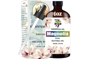 GV77ZF Magnolia Essential Oil 4 Fl Oz (120Ml) - Magnolia Oil for Diffuser,Home,Bath,Spa,Massage,Yoga,DIY Candle,DIY Soap