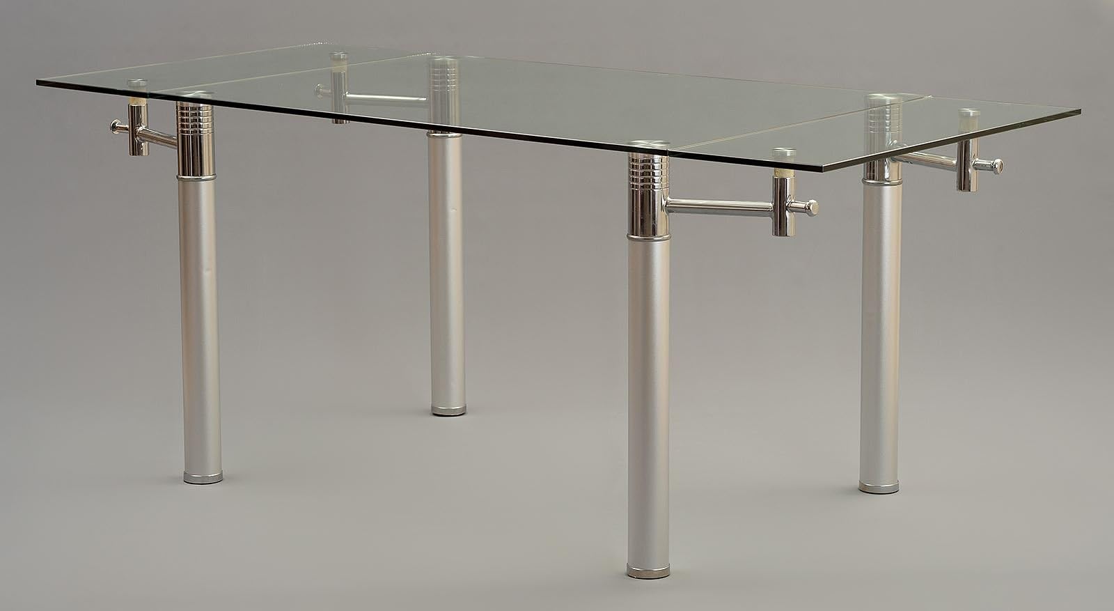 Mondern Furniture Direct Verona Designer Extending 120 cm - 180 cm Glass Dining Table