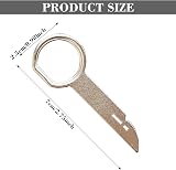 jeufun 4Pcs Car Radio Removal Tool Key Set Stainless Steel Silver view 2