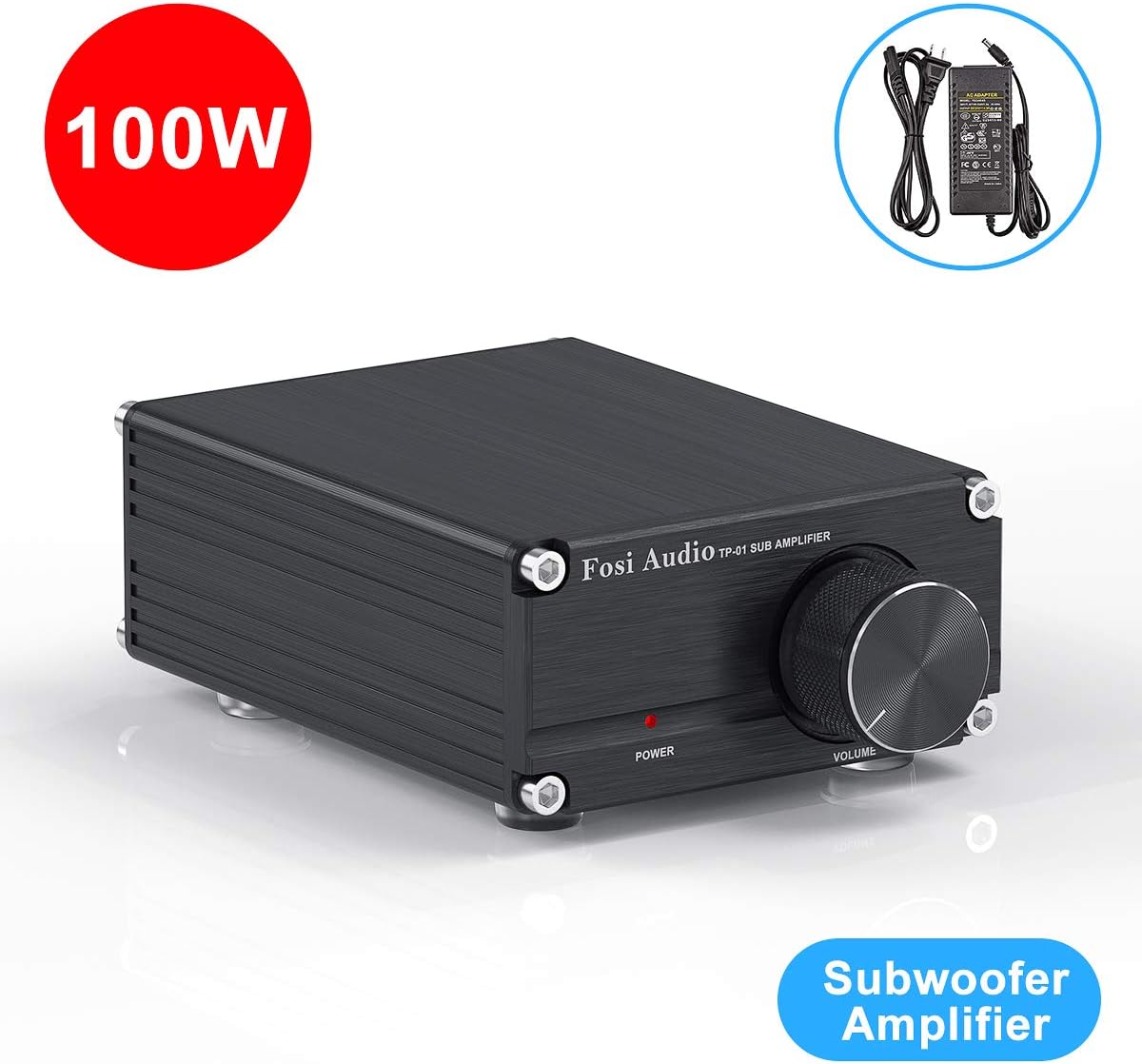 Subwoofer Amplifier Receiver 100Watt Mini HiFi Digital Class D