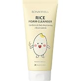 BONNYHILL Foam Cleanser, Clarifying and Daily Brightening with Rice Niacinamide and Collagen 250ml/8.45 fl oz, Korean Skincare (Rice)