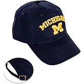 Desert Cactus University of Michigan Baseball Hat UM Wolverines Brimmed Embroidered Cap Adjustable Cloth Strap Adult Type B