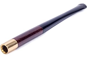 DR WATSON Dr. Watson - 3.9" Short Wooden Cigarette Holder, fits Extra Slim Cigarettes, Smooth Finish, Handmade