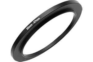 GZNLY 55mm to 67mm Step-up Adapter Rings Filter Adapter Black Metal Step Down Filter Ring Adapter Compatible with All Brand UV CPL ND Camera Lens Filter Stepping Rings (55mm-67mm)