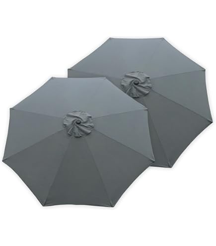 Amazon.com : LTSRLL Sun Umbrella Replacement Cloth 7.2' 7.9' 8.5' 9.2' 9.8'  10.5' 8 Ribs, Replacement Parasol Fabric Canopy 11.2' 11.8' 10 Ribs for  Garden Yard Patio Deck (Color : Blue, Size :