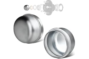 Hitchvoyager 2PCS 1.98'' Trailer Axle Metal Galvanized Dust Cover, Trailer Wheel Hub Bearing Grease Dexter EZ Lube Cap Cup for Most 2000-3500 Pound Trailer Hub Axles.
