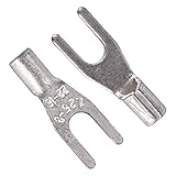 Carkio 200 PCS SNB1.25-4 Non-Insulated Fork Spade