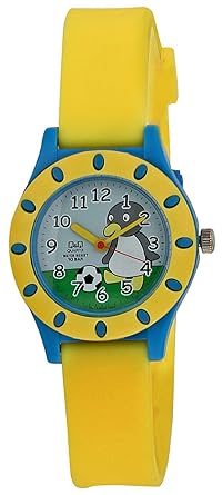 Q&Q Analog White Dial Childrens Watch - VQ13-004