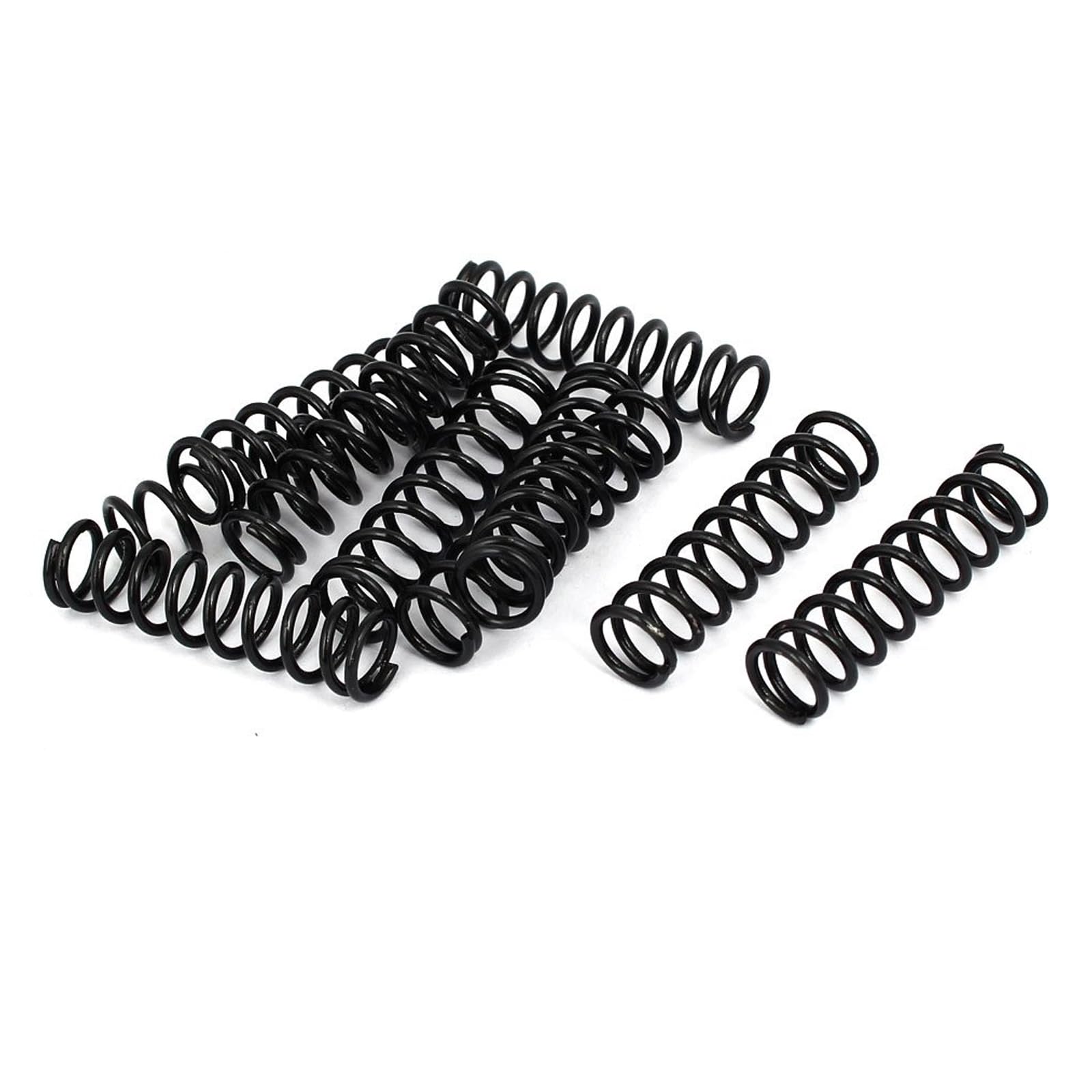 TA-VIGOR 10Pcs Extended Compressed Spring, 1.2mm Wire Dia, 9mm OD, 35mm Length Durable Stainless Steel Small Dual Hook Tension Spring for Furniture Screen Doors Repair Projects