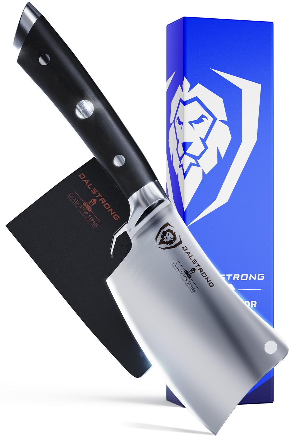 Cuchillo de carnicero Dalstrong - 4.5 pulgadas - Gladiator Series Elite - Cuchillo de cocina resistente - Mango negro G10 - Cuchillo afilado - Acero alemán forjado de alto carbono - Funda incluida - Certificado NSF