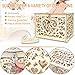 Angela&Alex Wedding Card Box, DIY Gift Card Boxes with Lock and Card Sign Wooden Hollow Decorative Boxes Holder for Reception Weddings Baby Showers Birthdays Graduations Party Decorations