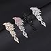mecresh Vintage Style Wedding Crystal Rhinestone Cluster Chandelier Hollow Dangle Earrings Silver