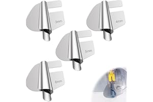 RAPUDA Sewing Rolled Hemmer Foot，4Pcs 3/4/5/6mm Sizes Wide Rolled Hem Presser Foot,Precision Edge Stitcher for Sewing Machine,Universal Sewing Accessories and Tools