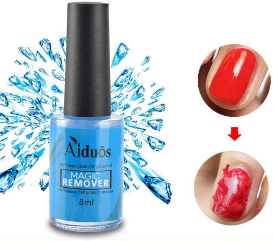 Symeas New Blue Packing Burst Magic Remove UV Gel Nail Polish Magic Remover Soak off Nail Art Primer Acrylic Clean Nail Art Soak Off Remover Gel Polish Acrylic Removal 8ml